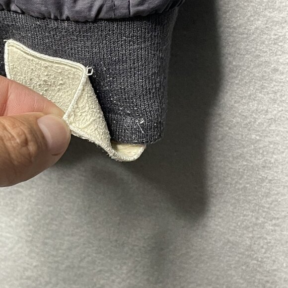 Crosshatch Mens Gray Windbreaker Jacket Double Zip & Drawstring - Picture 3 of 11